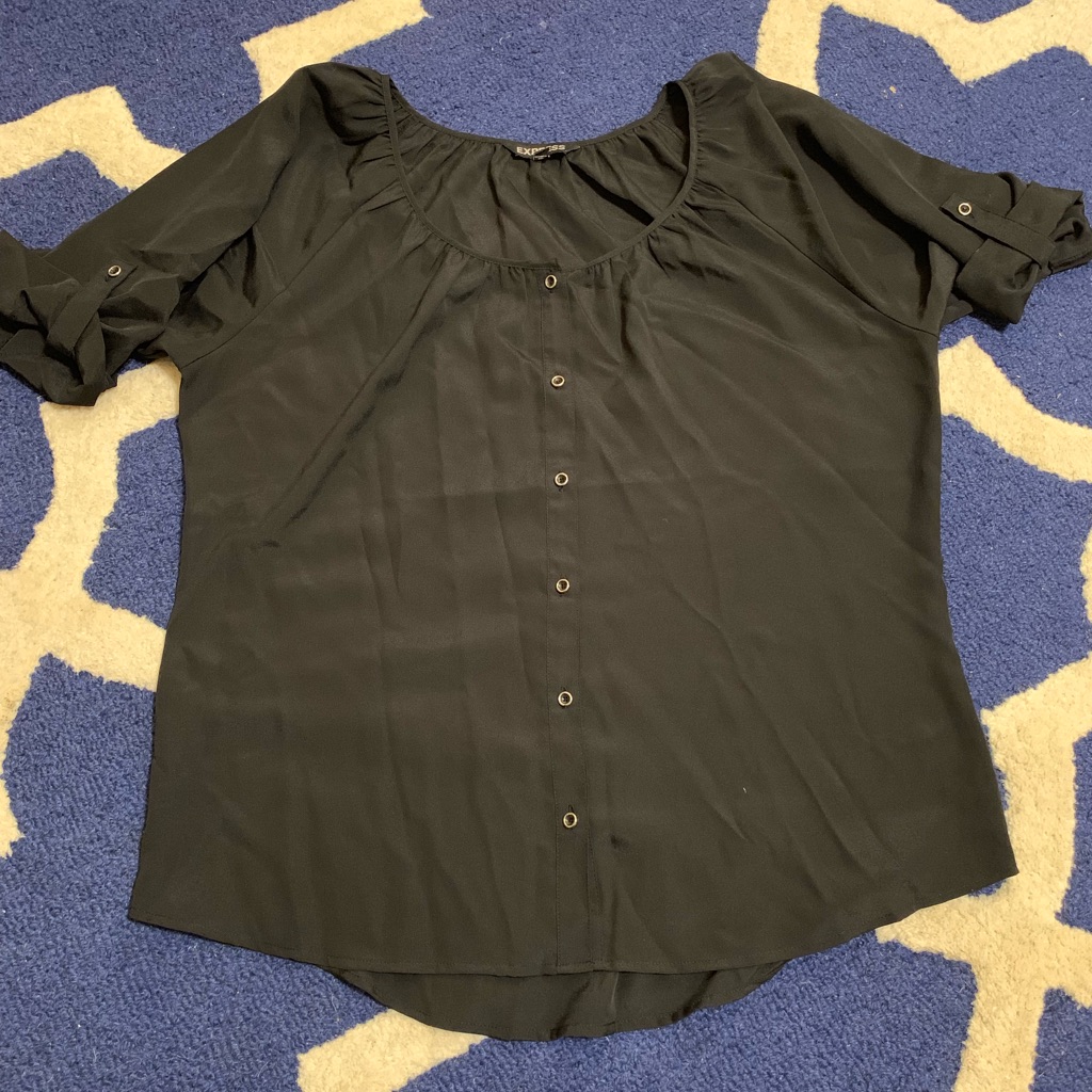 Express Flowy Button Down